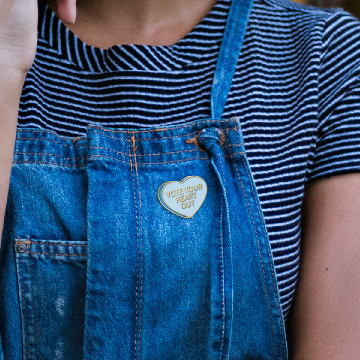 Vote Your Heart Out Pin and Candy Heart Sticker Packs!