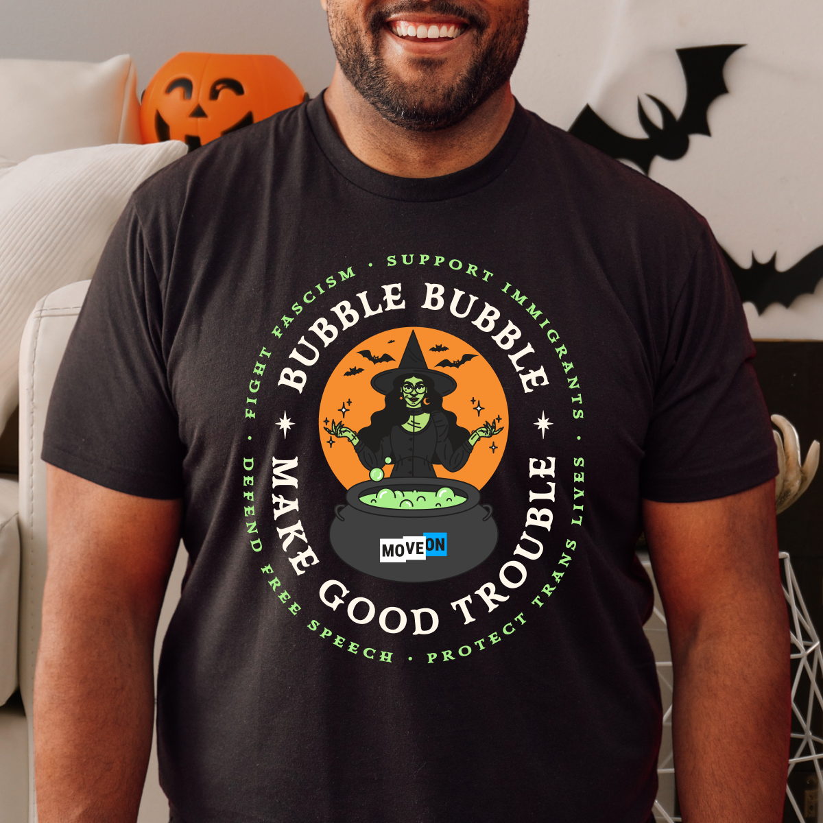 "Bubble Bubble Make Good Trouble" Unisex Cotton T-Shirt