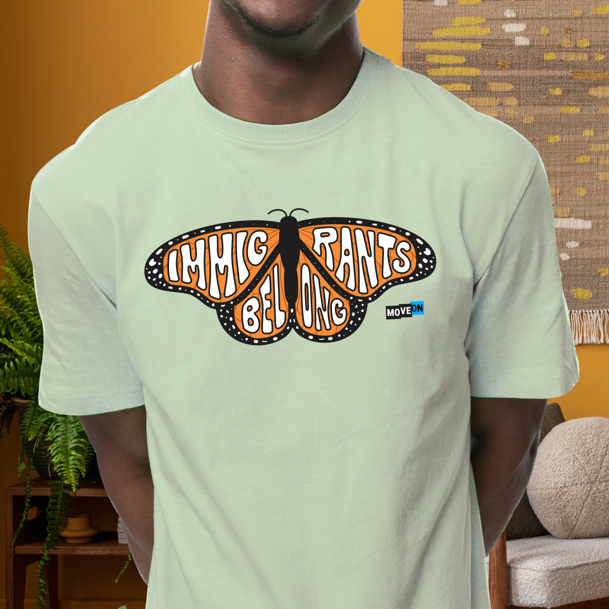 "Immigrants Belong" Unisex Organic Cotton T-Shirt