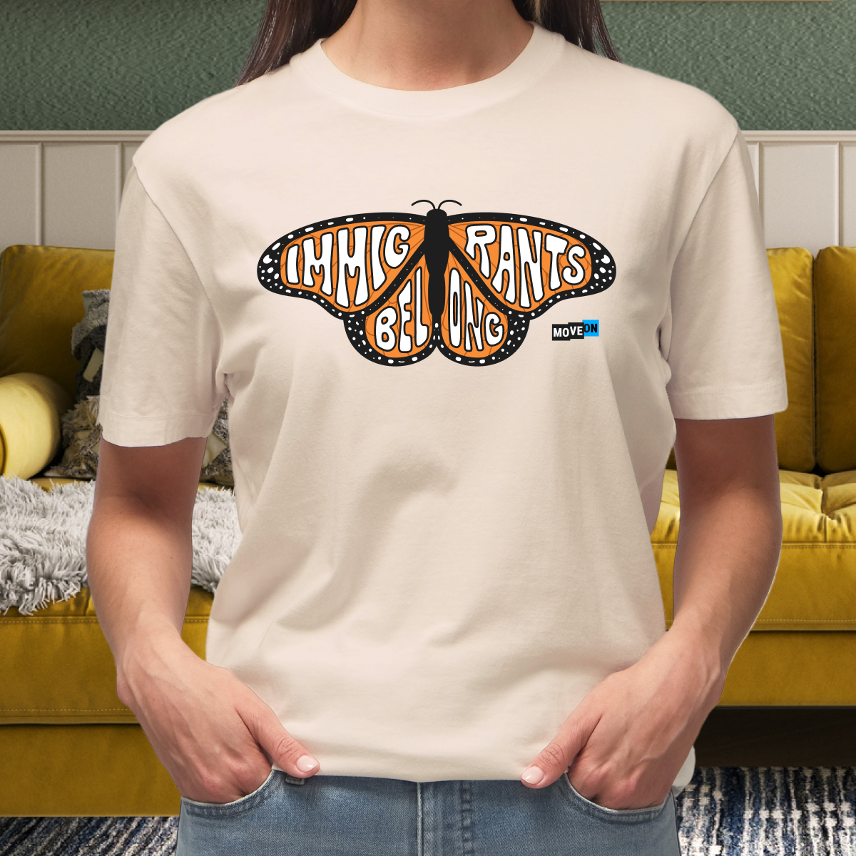 "Immigrants Belong" Unisex Organic Cotton T-Shirt