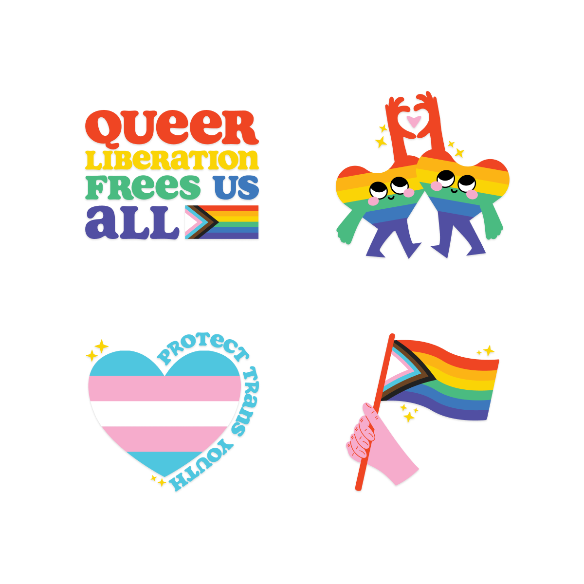 Pride Temporary Tattoos - Pack of 5