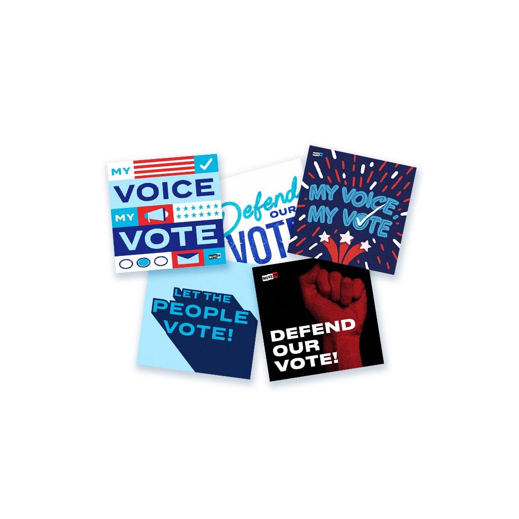 Sticker Packs: Vote! – MoveOn.org Political Action