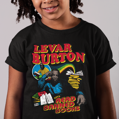 LeVar Burton Says Read Banned Books Unisex Kids T-Shirt – MoveOn.org ...