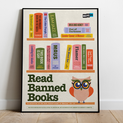"Read Banned Books" Limited-Edition Poster