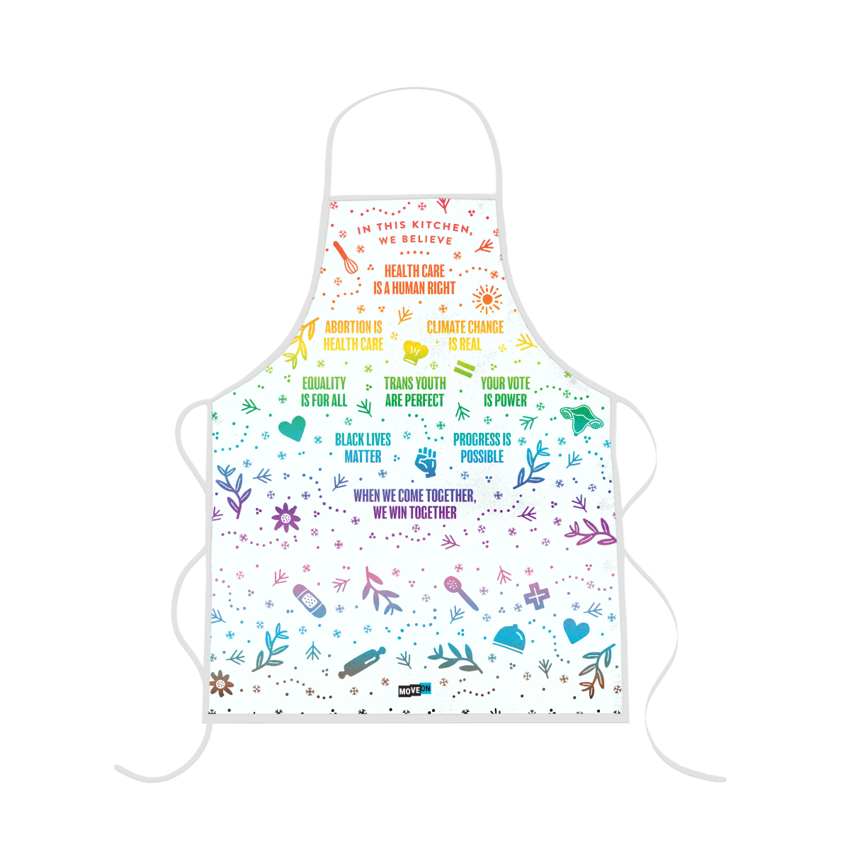 In This Kitchen, We Believe …” Apron – MoveOn.org Political Action