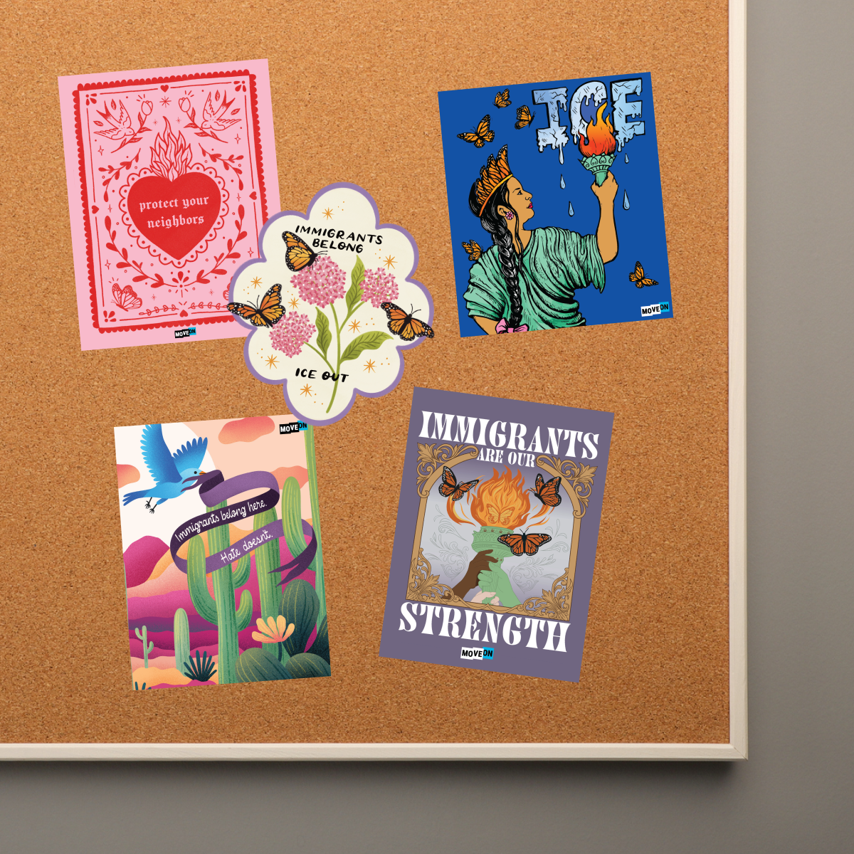 Artists Against ICE Vinyl Sticker 5-Packs
