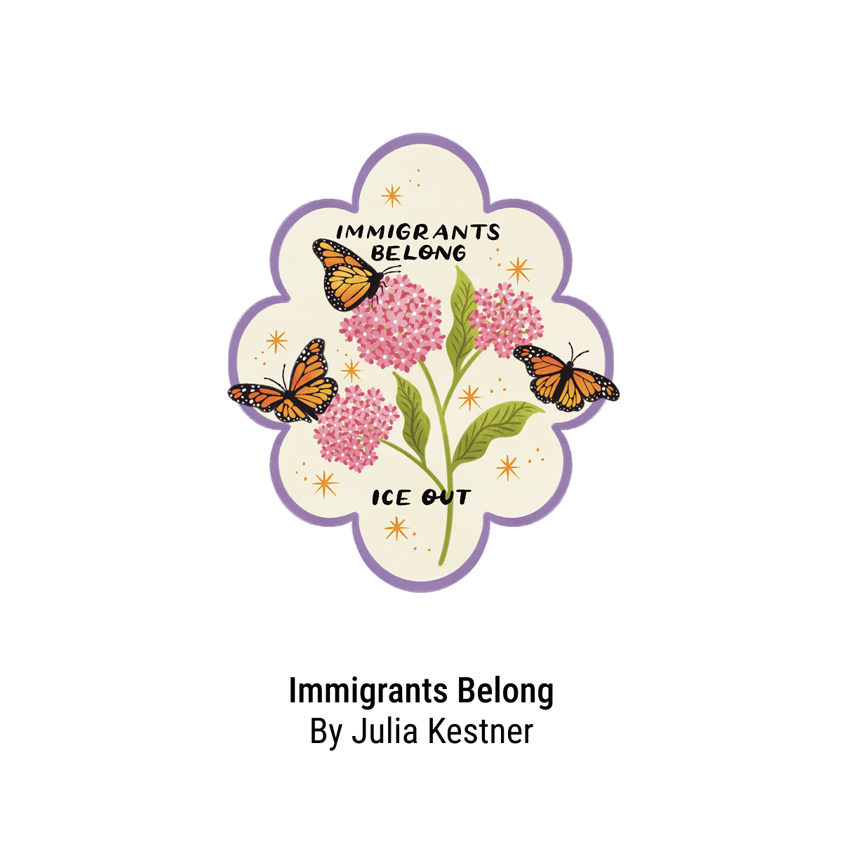 Artists Against ICE Vinyl Sticker 5-Packs