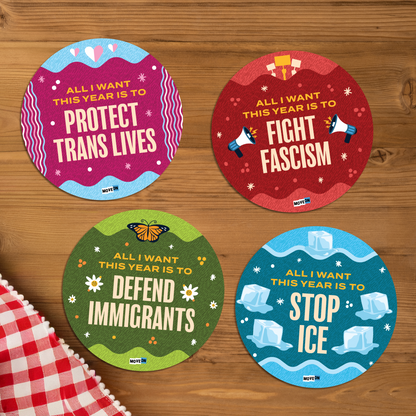 Limited-Edition Recycled Wooden Coaster Set