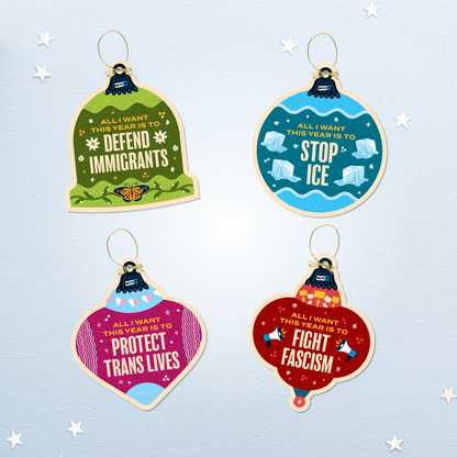 New “All I Want This Year Is …” Recycled Wood Holiday Ornaments