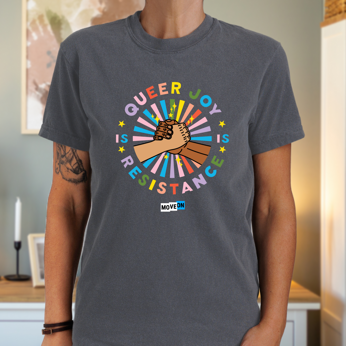"Queer Joy Is Resistance" Unisex Cotton T-Shirt