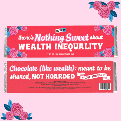 Limited-Edition "There's Nothing Sweet About Wealth Inequality" Milk Chocolate Bar