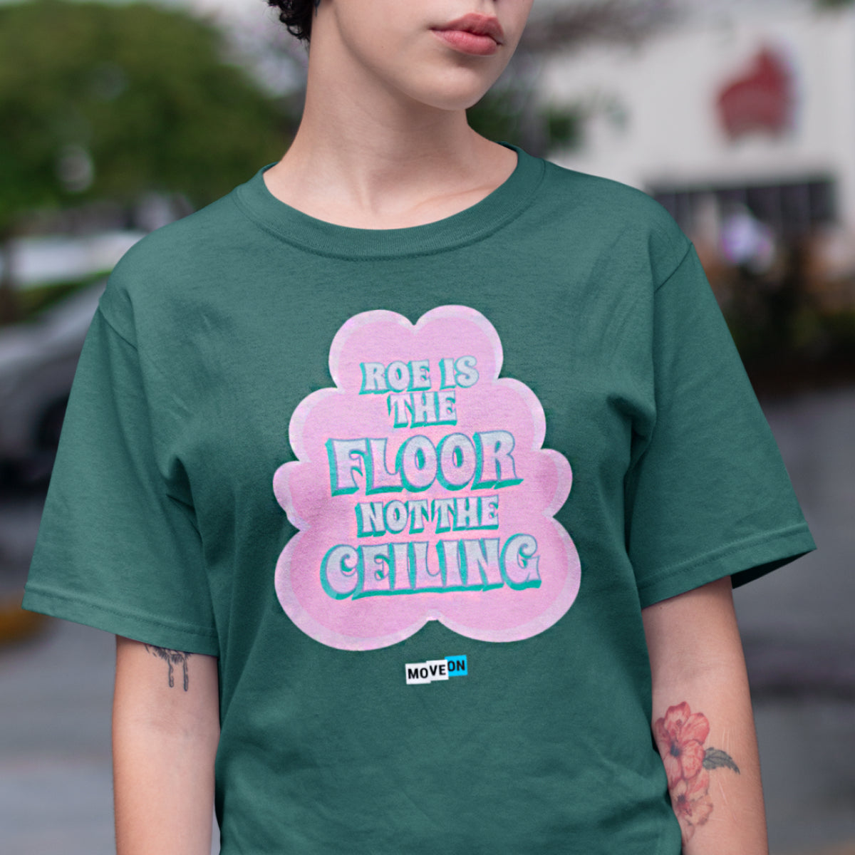 "Roe is the Floor, Not the Ceiling" Unisex Cotton T-Shirt
