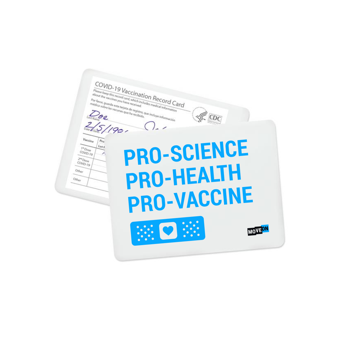 Vinyl Vaccine Card Holders, 4 1/2 x 4 1/2