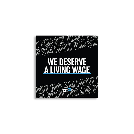Sticker Packs: We Deserve a Living Wage!