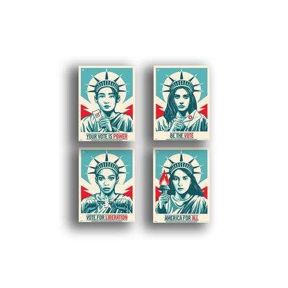 Magnet Four-Pack: Your Vote Is Power