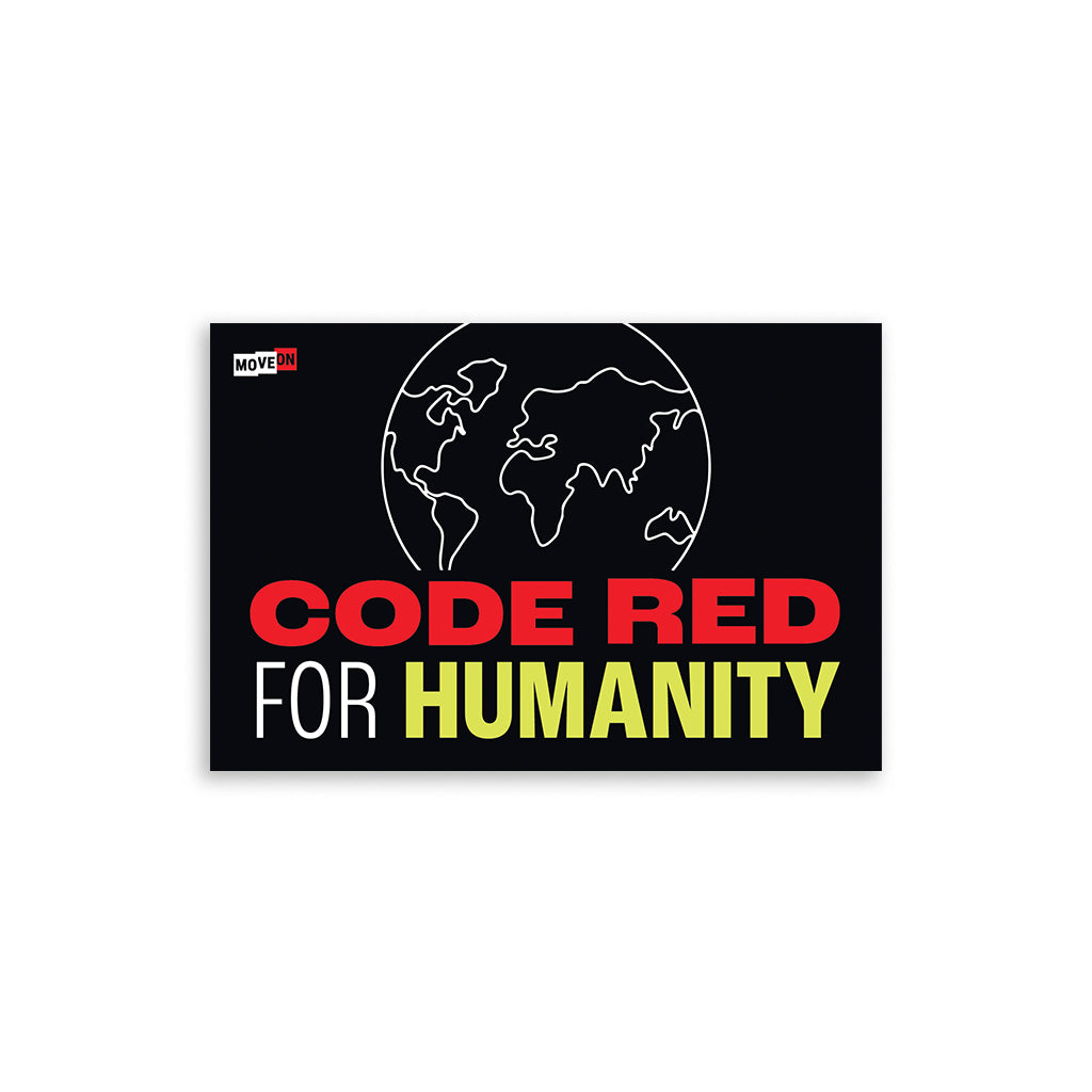 Sticker Packs: Code Red For Humanity – MoveOn.org Political Action