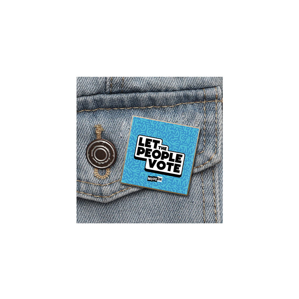 Limited-Edition “Let the People Vote” Lapel Pin